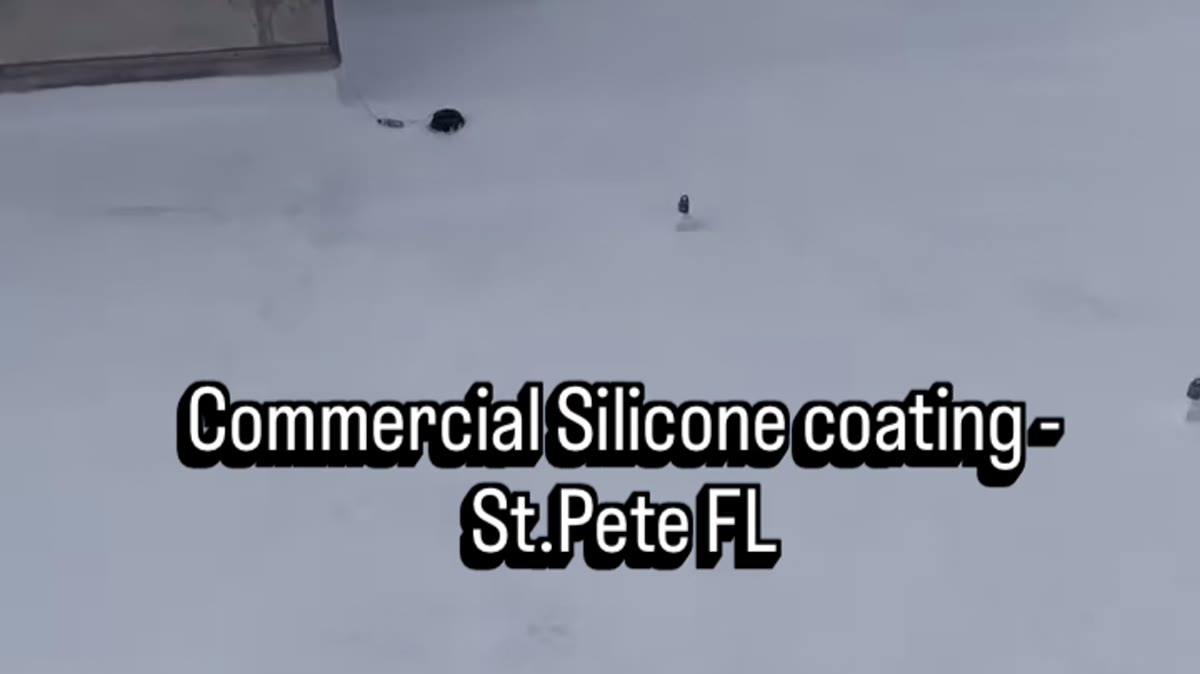 Roof coatings and restoration — silicone spray application Horizon Commercial Roofing