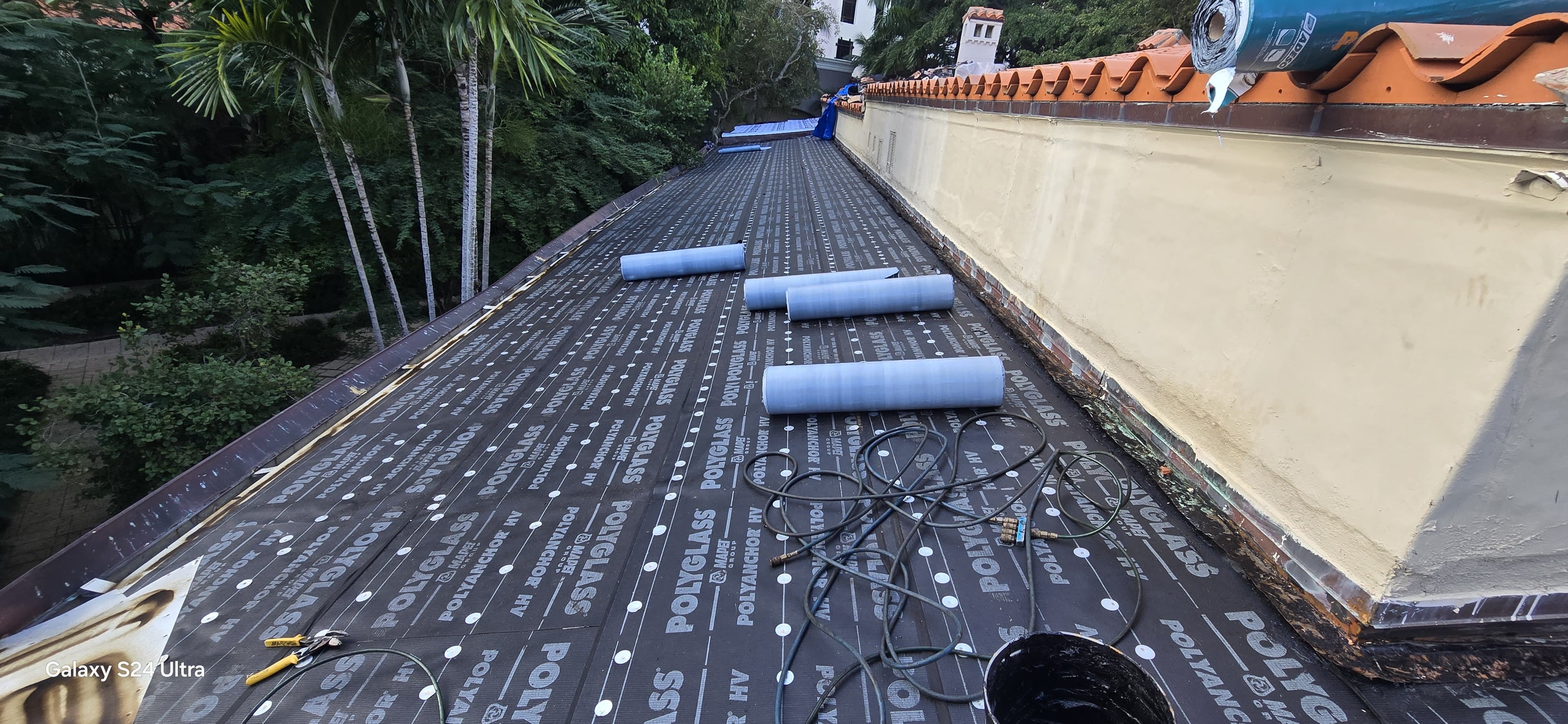 WeatherLock underlayment over lanai Cape Coral Florida